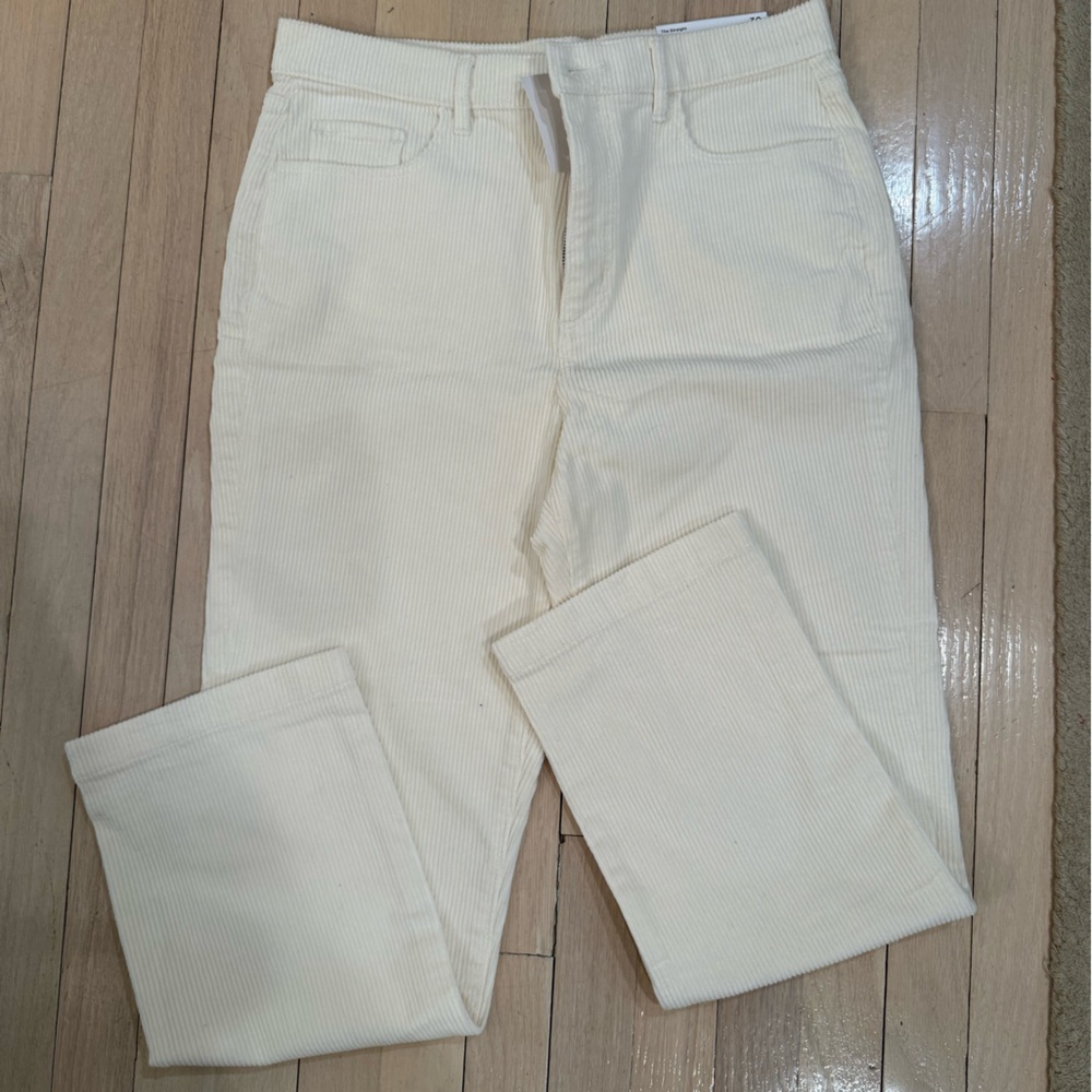 Cream Corduroy Pants